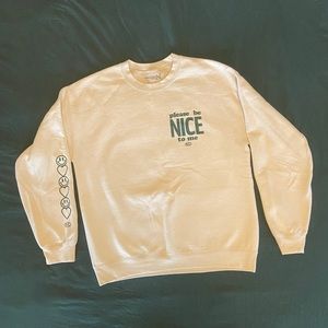 Please Be Nice To Me Kurtistown Crewneck Kurtis Conner Merch